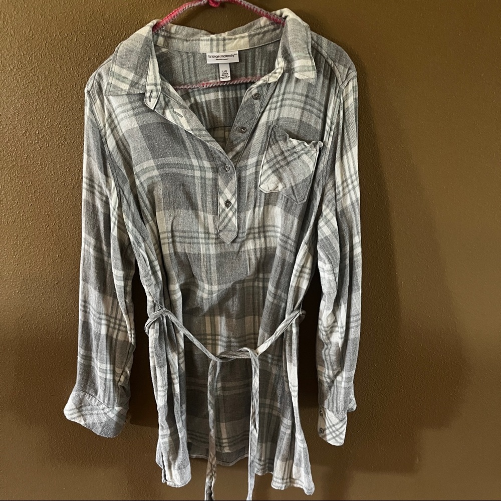 liz lange maternity Plaid Shirt